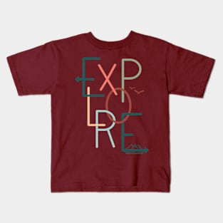 Explore Graphic Design © GraphicLoveShop Kids T-Shirt